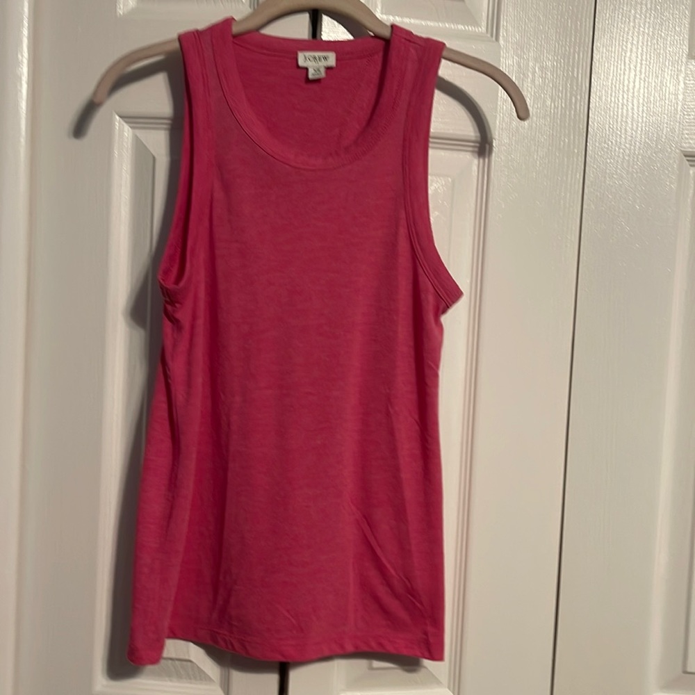 J Crew sleeveless top in pink with open back size XS